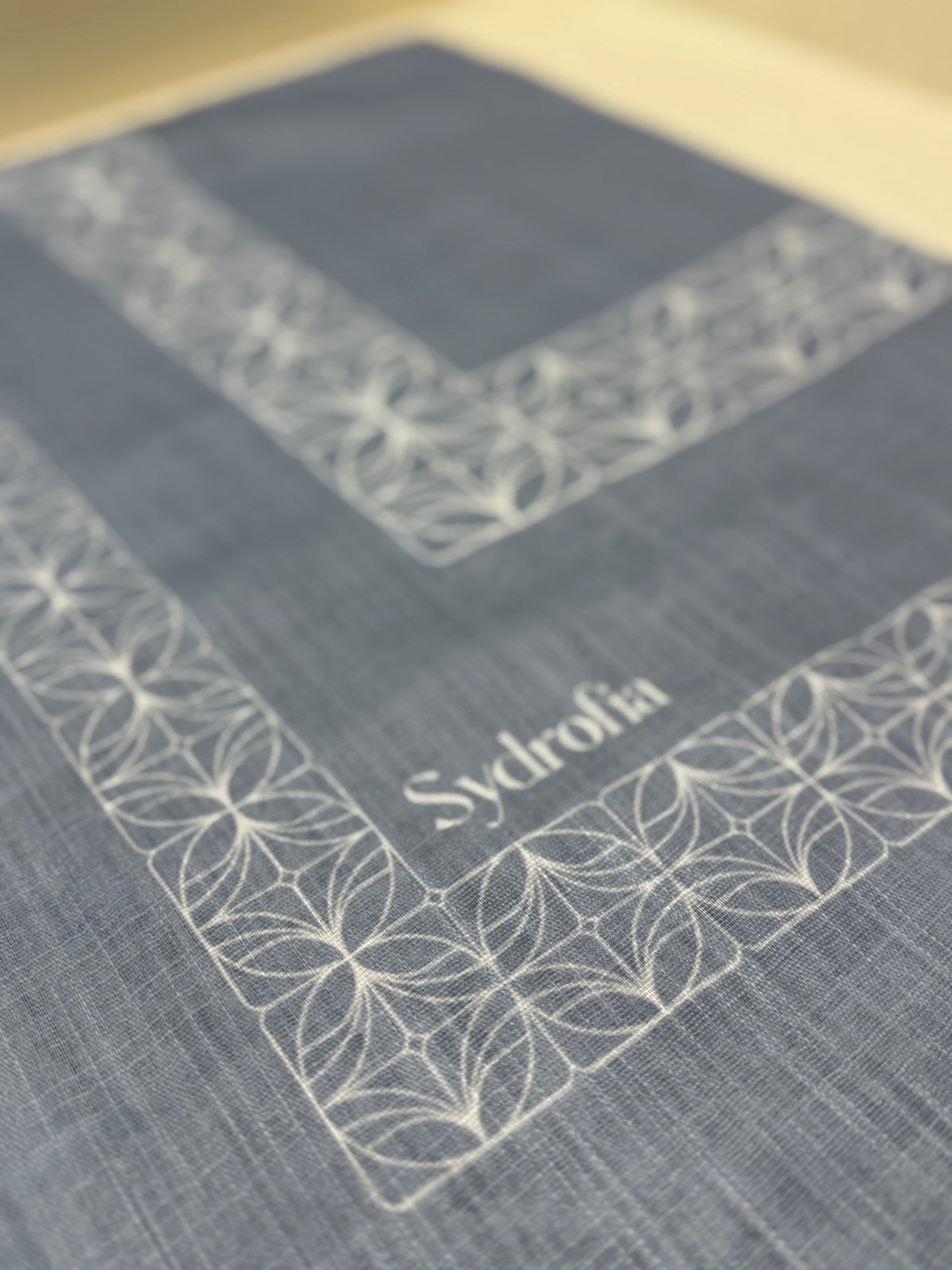 Blue Patterned Hijab Scarfs