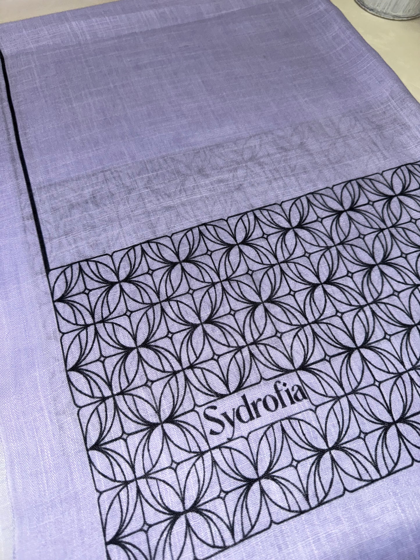 Lavender Patterned Hijab Scarfs