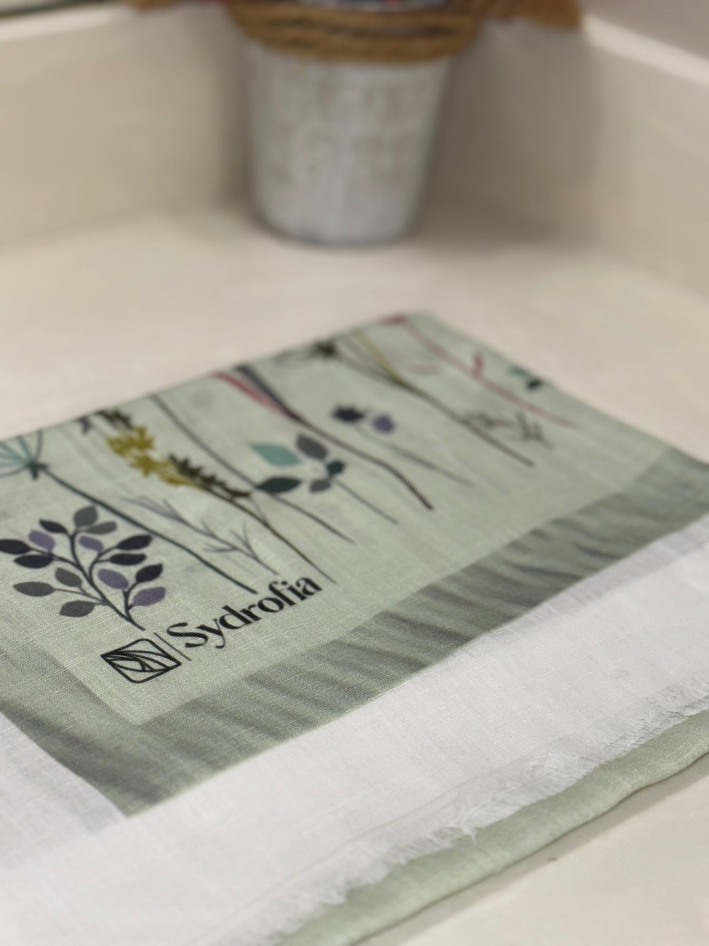 Green Floral Hijab Scarfs